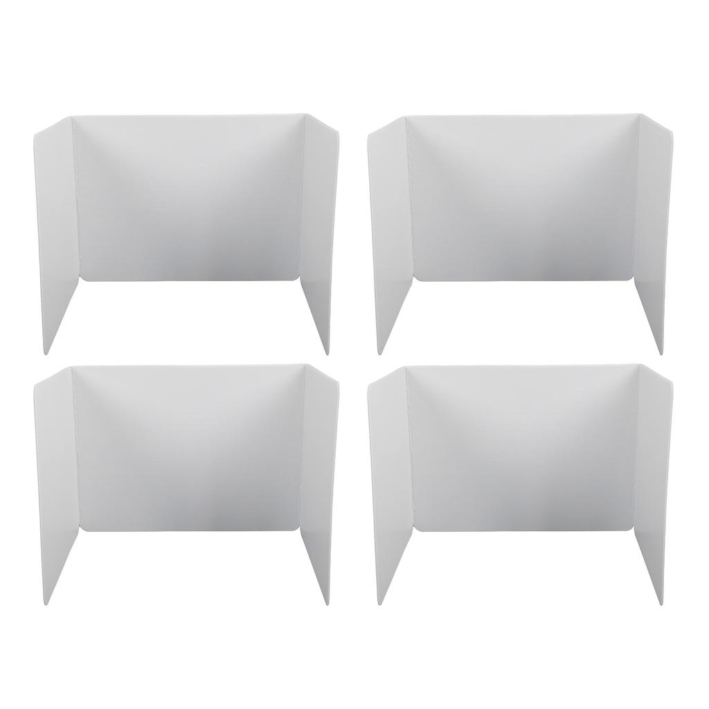 4pcs Classroom Privacy Shields Easy To Clean Quick Installation Plastic Desk Divider Boards for