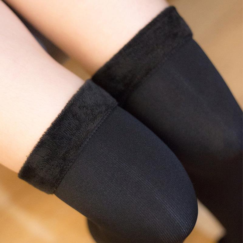Winter Thicken Velvet Stockings 40/60cm Women Lolita Warm Plush Long Socks Soft Thigh High Over Knee Socks Compression Legings