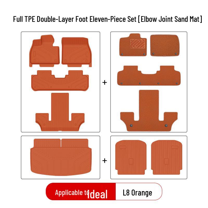 Compatible TPE Car Floor Mats for Ideal L6pro Max, i8, i6, L7, L8, L9