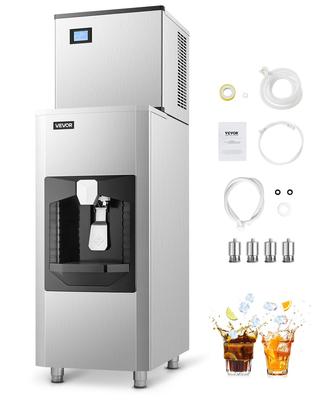 Commercial Ice Maker, 300 Lbs/Day Ice Maker Machine, 180 Lbs Large Ice Storage Bin with 20 Lbs/Min Automatic Ice Dispensing