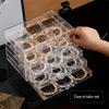 5Layer Acrylic Drawer Clear Office Organizer Drawer for Desk, Pencil Holder Large Desk Accessories Display Caddy for Home