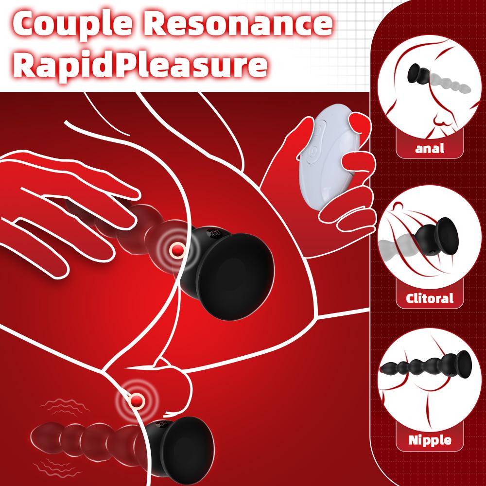 New Anal Bead Anal Plug Vibrator Sex Toys for Women Vagina Clitoris Stimulator Vibrating Butt Plug Male Prostate Massager Sextoy Insert Vibrating Egg