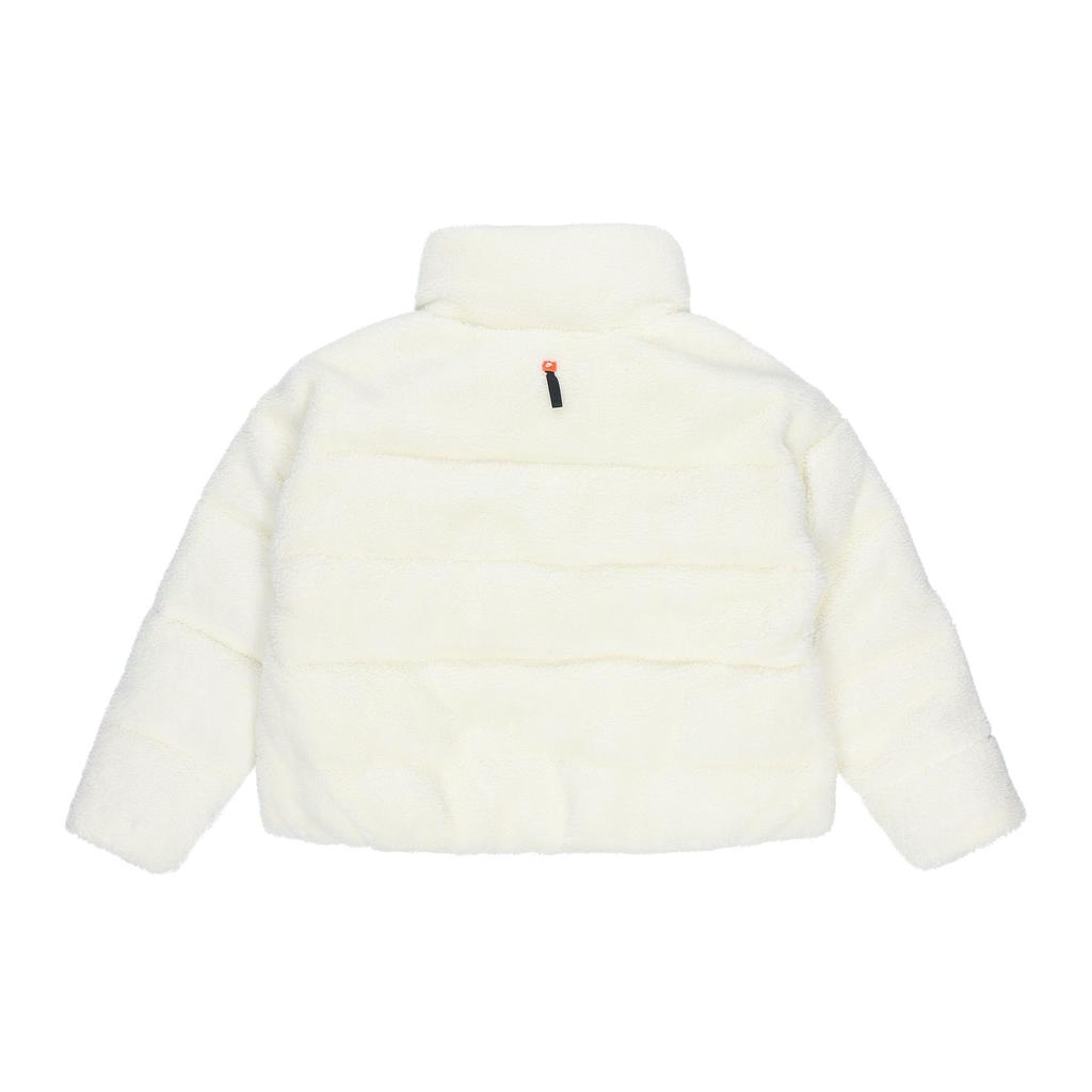 Nike Embroidered Logo Fleece-Lined Down Jacket Women Outerwear Off-White DD4655-715