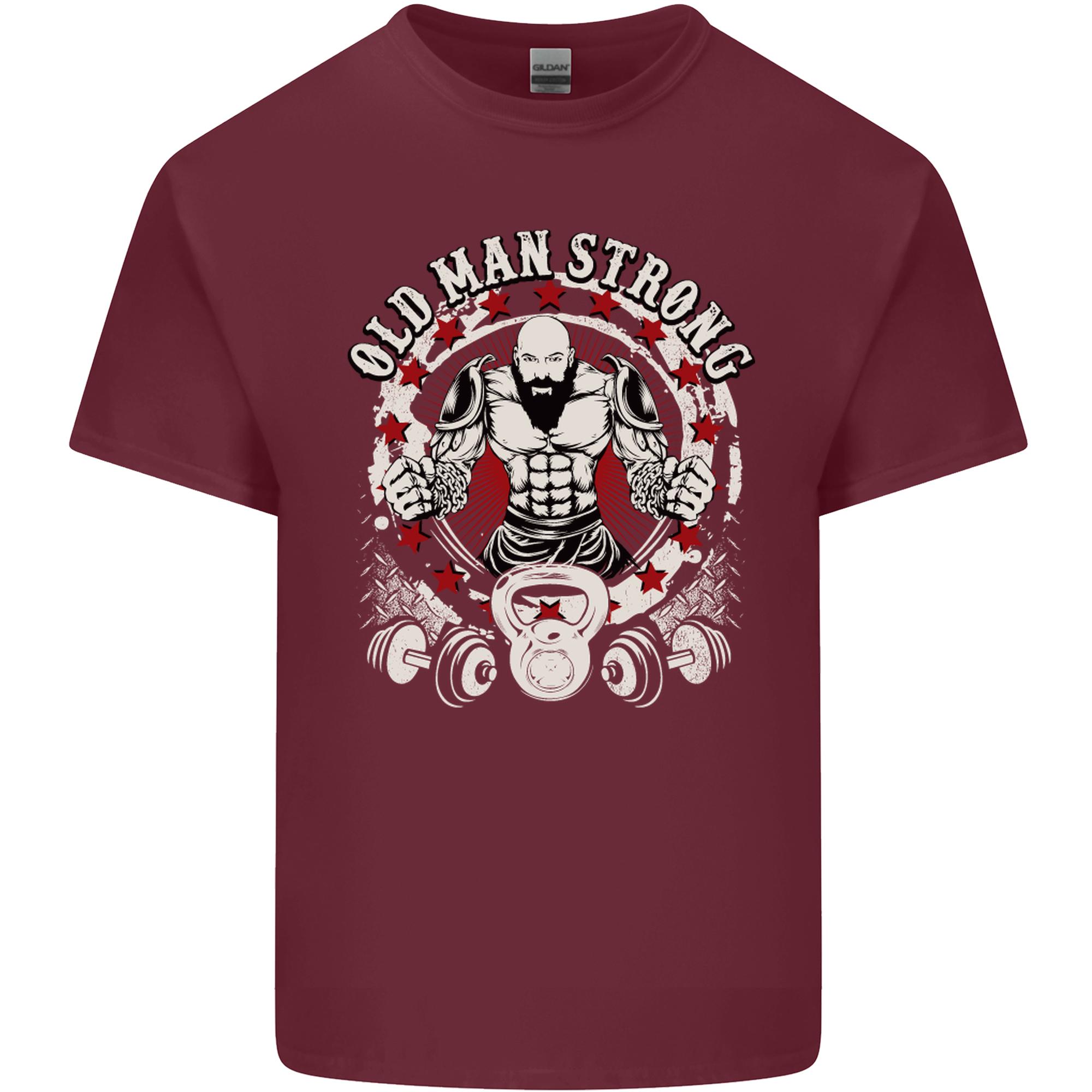 Old Unisex Strong Gym Age Bodybuilding Unisexs Light Cotton TShirt S