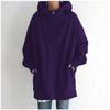 Casual Lange Hoodie met Volledige Rits voor Lente/Herfst in Meerkleurig, Maten S-5XL
