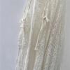 Mori Girl Embroidered Lace-Up Mesh Vest Dress
