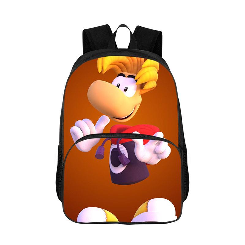 Kind Cartoon Rayman Legends Rugzakken Leerling Grote Capaciteit Schooltassen voor Jongens Meisjes Studenten Bedrukt Casual Opberg Boekentas