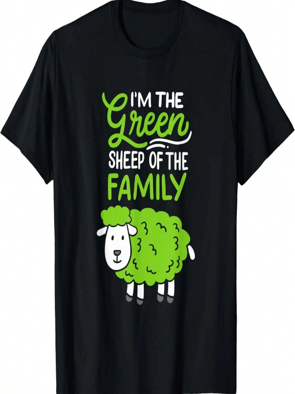 Sheep_ I m The Green Sheep Of The Family T-Shirt S разноцветный