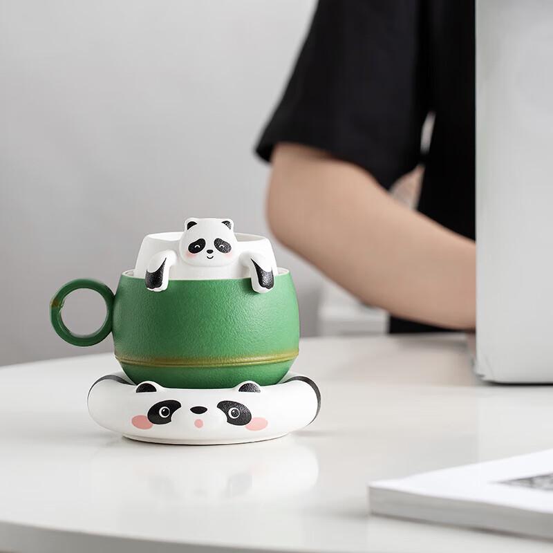 Panda Ceramic Tea Infuser Mug