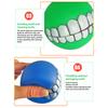 1/3/10pcs Rubber Dog Teeth Ball Toys Squeaky Cleaning Tooth Dog Chew Toy Colorful Funny Pet Toy With Smile Pattern Pet Products