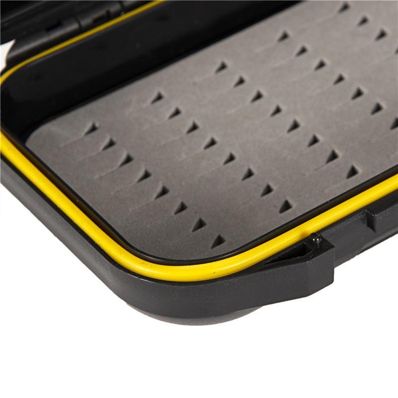 Portable Waterproof Fly Fishing Lure Bait Trout Flies Storage Box Double Sided Fish Lure Container
