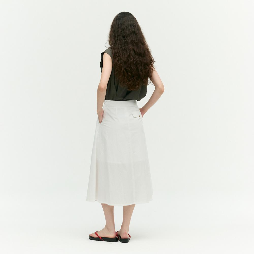 Ibiem A-Line Pleated Long Skirt Emq6Wsk070