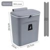 Hanging Kitchen Trash Can with Sliding Lid and Inner Bucket for Household Use