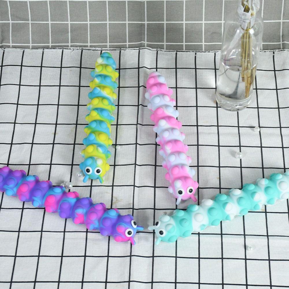 Games Decompression Toy Caterpillar Sucker Bubble Fidget Sucker Toys Suction Cup Toys Caterpillar