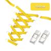 No Tie Shoe Laces For Sneakers Elastic Shoelaces Metal Press Lock Men and Women Lazy Shoes Lace Rubber Band Shoestring 1 Pair