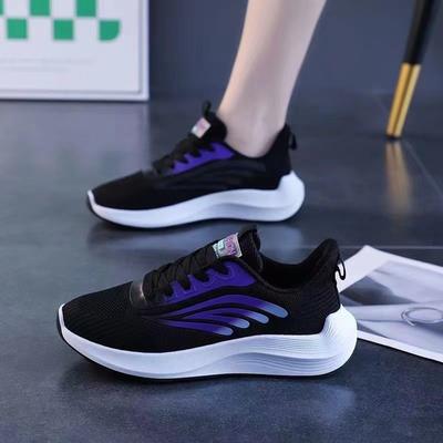 Women's Shoes Sneakers Summer Women's Fashion Trend Casual Shoes Flying Woven Surface Breathable Women's Lightweight Sneakers