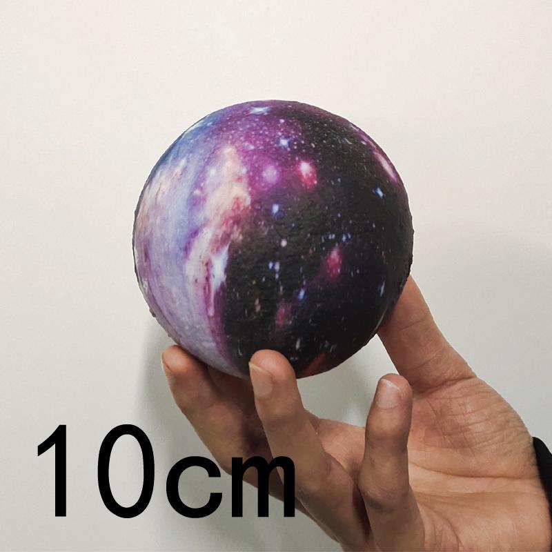 3D Moon Lamp with USB Charging, Remote Control, and Painted Planet Design - Creative Starry Sky Night Light Table Lamp.