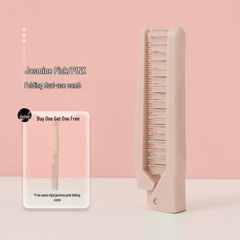 Portable Mini Folding Comb for Kids and Adults - Ideal for Braiding, Fine Tooth Bangs, Travel-Friendly