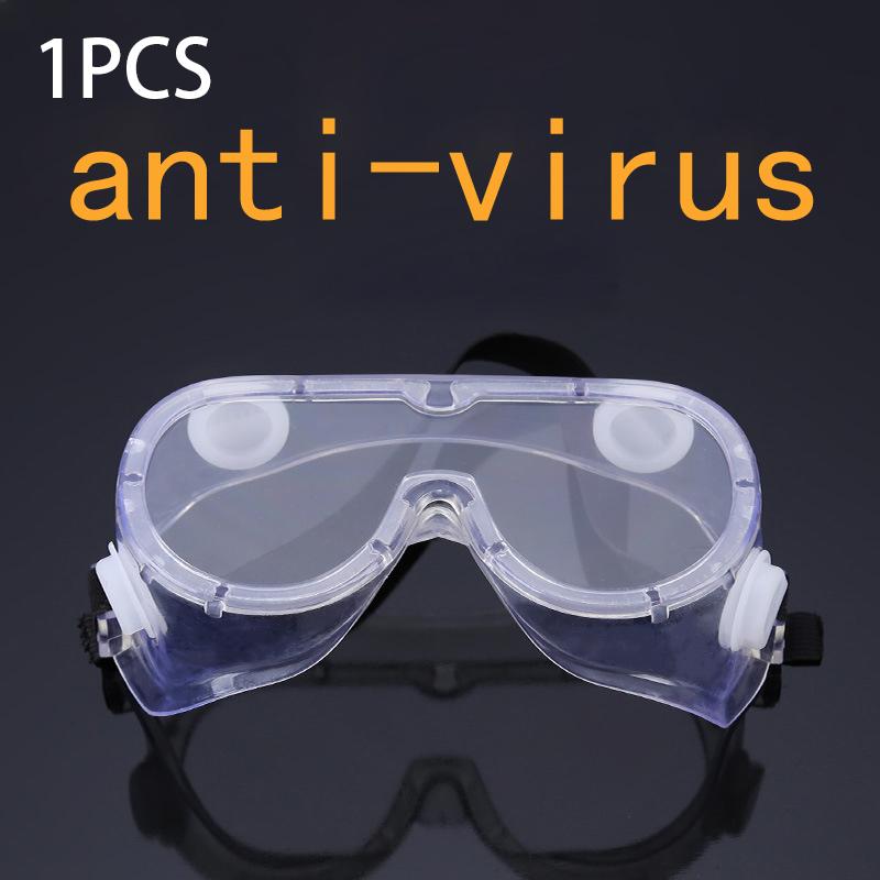 

1/2Pcs Clear Safety Goggles Glasses Men Women Eye Protect Cycling Safety Anti Dust Glasses Protection Moto Dust-Proof Eyeglass