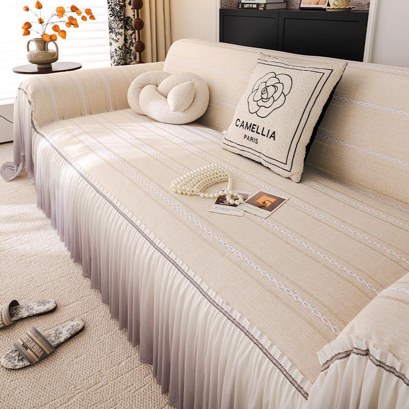 

Новый чехол для дивана на четыре сезона 2025 года из хлопка и льна, высококачественная нескользящая кожаная подушка для сиденья дивана, чехол для дивана с защитой от царапин кошек 45 * 45 Pillow Cover