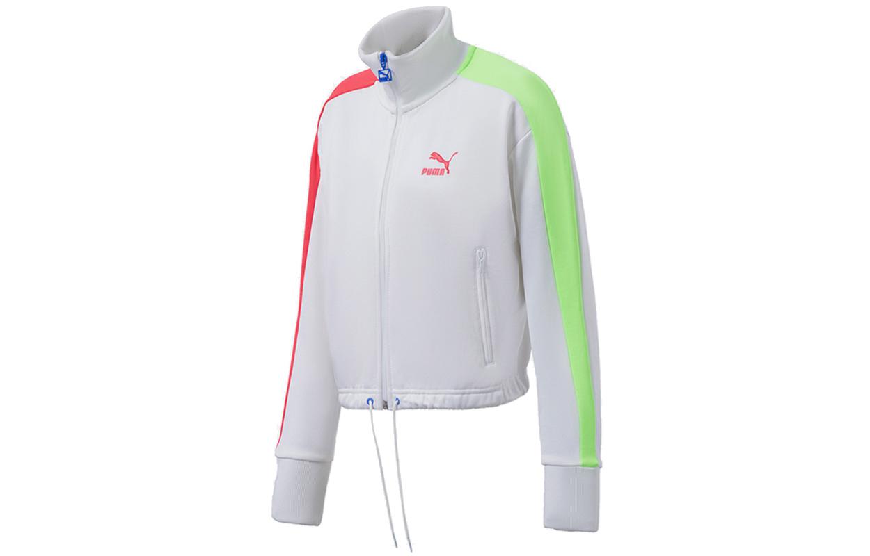 Куртки PUMA Женские Белые С воротником-стойкой Умеренные Другие 532943-02 L
