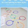Educational Hopscotch Ring Training Game For Kids Body Sensory Development Antislip Plastic Hoops for Outdoor Activity