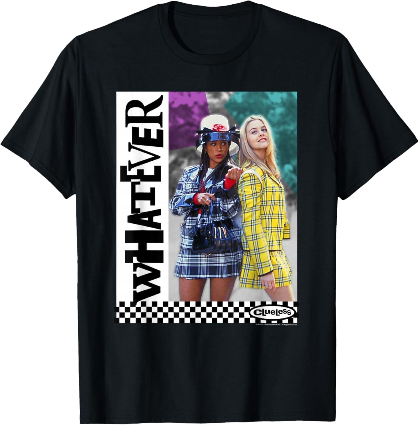 Clueless Whatever Checker T-Shirt S разноцветный