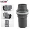 2pcs PVC Connector 20/25/32/mm Thicken Fish Tank Drainage Pipe Garden Drain Pipe Aquarium Inlet Outlet Connector For Aquarium