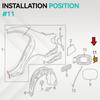 For Mercedes-Benz A B C CLA GLA GLK Class W176 W246 Fuel Filler Flap Locking Actuator Motor A0008207703 A0008207705