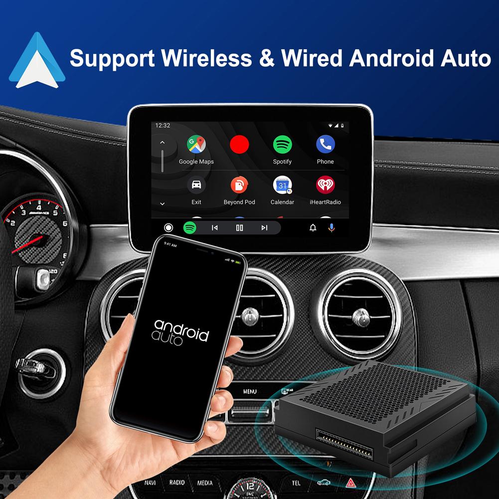 

Беспроводной CarPlay Android Auto беспроводной CarPlay декодер Plug and Play AI декодер Box для Mercedes Benz ABCE GLA GLK ML NTG4.5 чёрный
