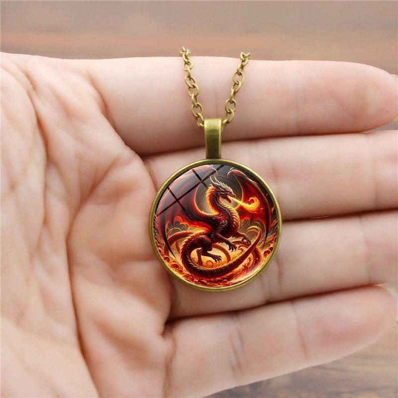 Fire-breathing Pterosaur Time Women's Jewelry Fashion Retro Pendant Necklace
