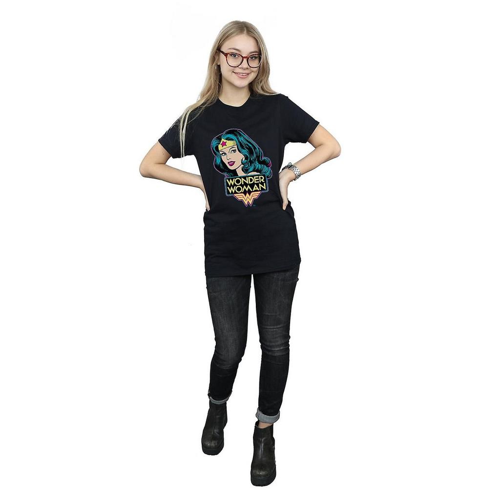 Wonder Woman Womens/Ladies Head Cotton T-Shirt