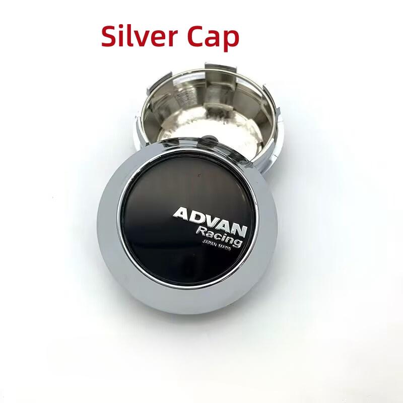 ASS1 4pcs/lot 60mm 64mm 65mm 68mm 69mm ADVAN Racing Car Wheel Center Hub Caps Wheel Center Cap Decoration Auto Styling Rim Hub Cap