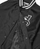 Soundslife Sl Logo Satin Baseball Jacket Charcoal
