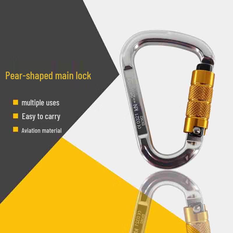 DAXTE Pear-Shaped Auto-Lock Climbing Carabiner 1
