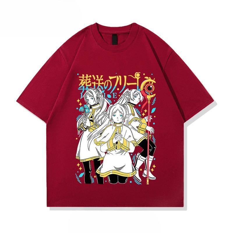 2026 Spring summer Fashion Memorial Gift  Fleurine Anime Related Collection  Pure Cotton TShirt Unisex  Comfortable Ins Y2k