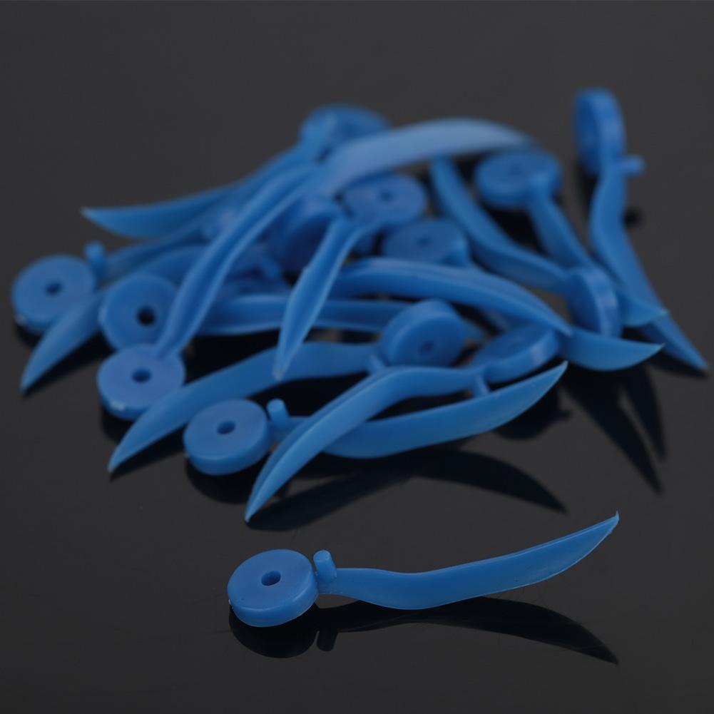 400ks Jednorázový zubní plastový klín s otvorem Všechny 4 velikosti Klín ve tvaru vlny