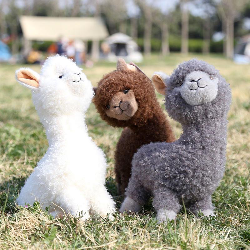 Plush Alpaca Toy With Frame For Kids And Collectors
