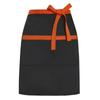 Dacron Chef Apron Solid Color Household Cleaning Apron Simple Waiter's Half-length Apron