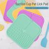 Silicone Pet Lick Mat & Slow Feeder Suction Cup Bowl for Cats and Dogs