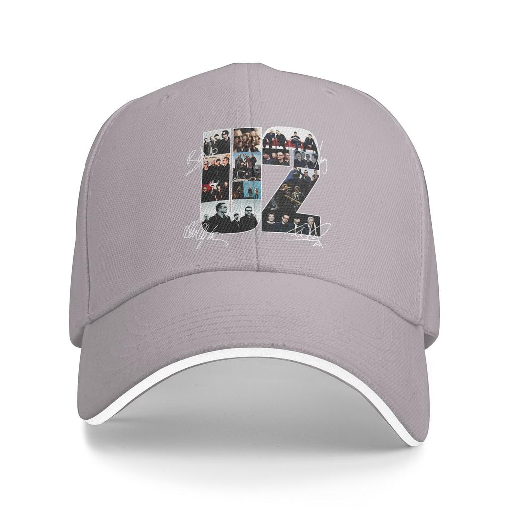 U2 Rock Band Signatures Baseball Cap  Casual Couple Women Trucker Hat Sun Visor Print Outdoor Sport Baseball Caps