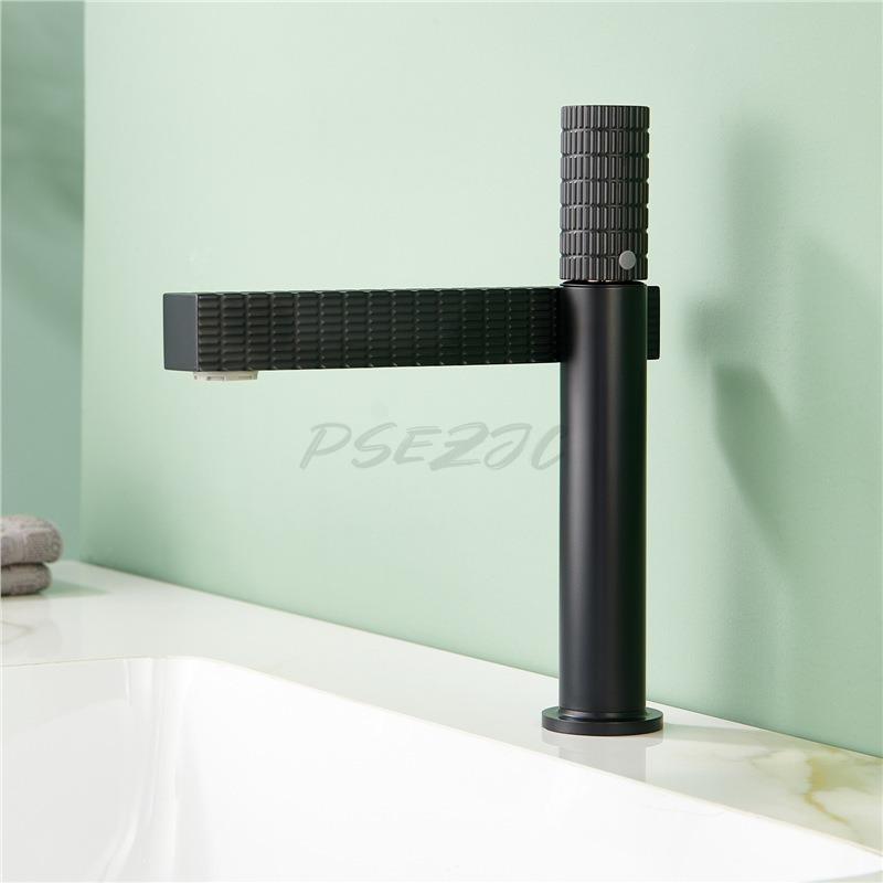 Household Bathroom Full Copper Faucet Bathroom Washbasin Countertop Basin European Style Hot and Cold Faucet
