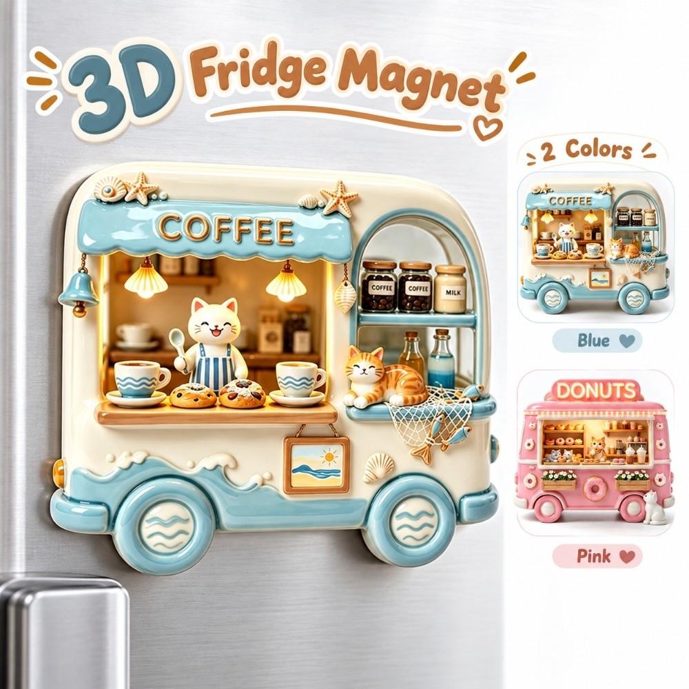 Simulation Fridge Magnet Cartoon Pattern 3D Refrigerator Stickers Refrigerator Magnet Home Decor