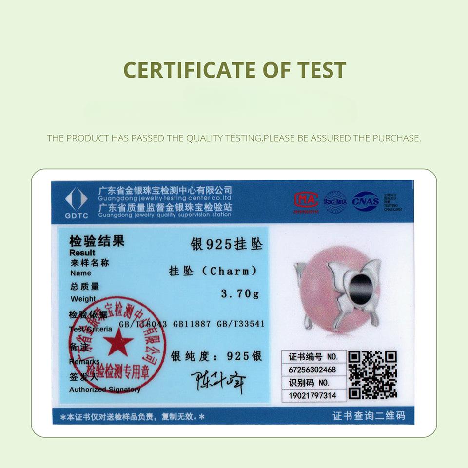 S925 Silver Spring Butterfly Glazed Beads Pink Wind Personalized Diy Bracelet Beaded Accessories