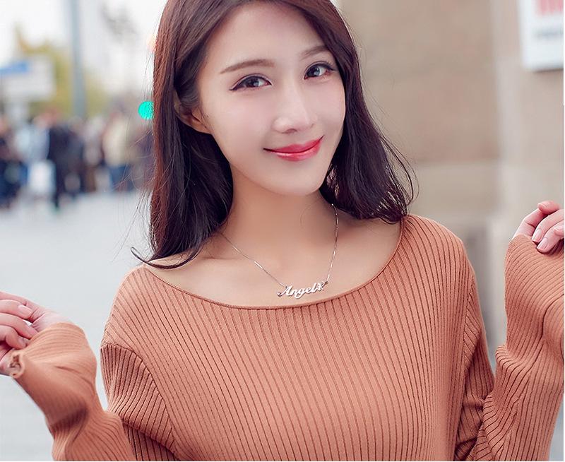 Personalized DIY Titanium Steel Name Bracelet - European & American Minimalist Stainless Steel Jewelry, Ideal Christmas Gift