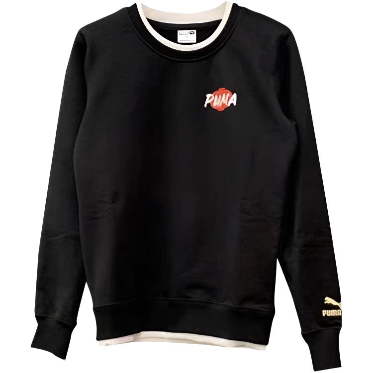 Puma Casual Crew Neck Knitted Long Sleeve Sweatshirt Men Sweatshirt 534685-01