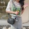 2024 Women's Cross-Border Roll-Up Camera Bag: Personalized, Embroidered Square Design