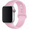 Silicone Band For Apple Watch Strap 44mm 45mm 40mm 41mm 42mm 45 Mm Sport Bracelet Iwatch Series 8 7 6 5 4 3 SE 9 Ultra 2 49mm