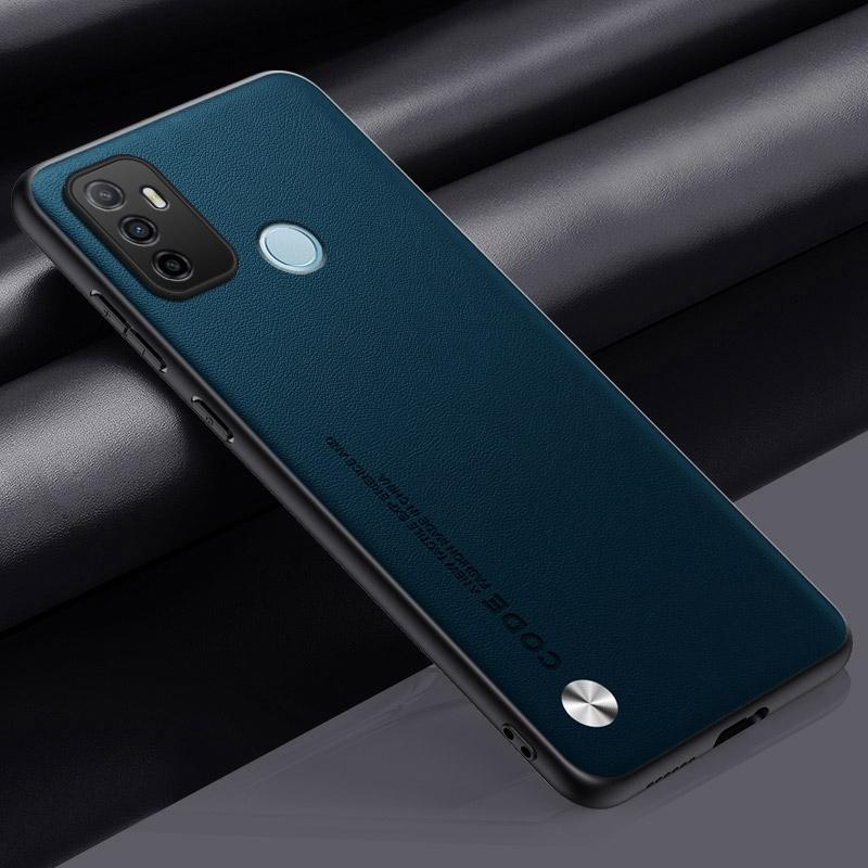 Luxury PU Leather Case For OPPO A53 A53S Back Cover Matte Silicone Full Protection Phone Case For OPPO A32 A33 4G 2020 A53 S