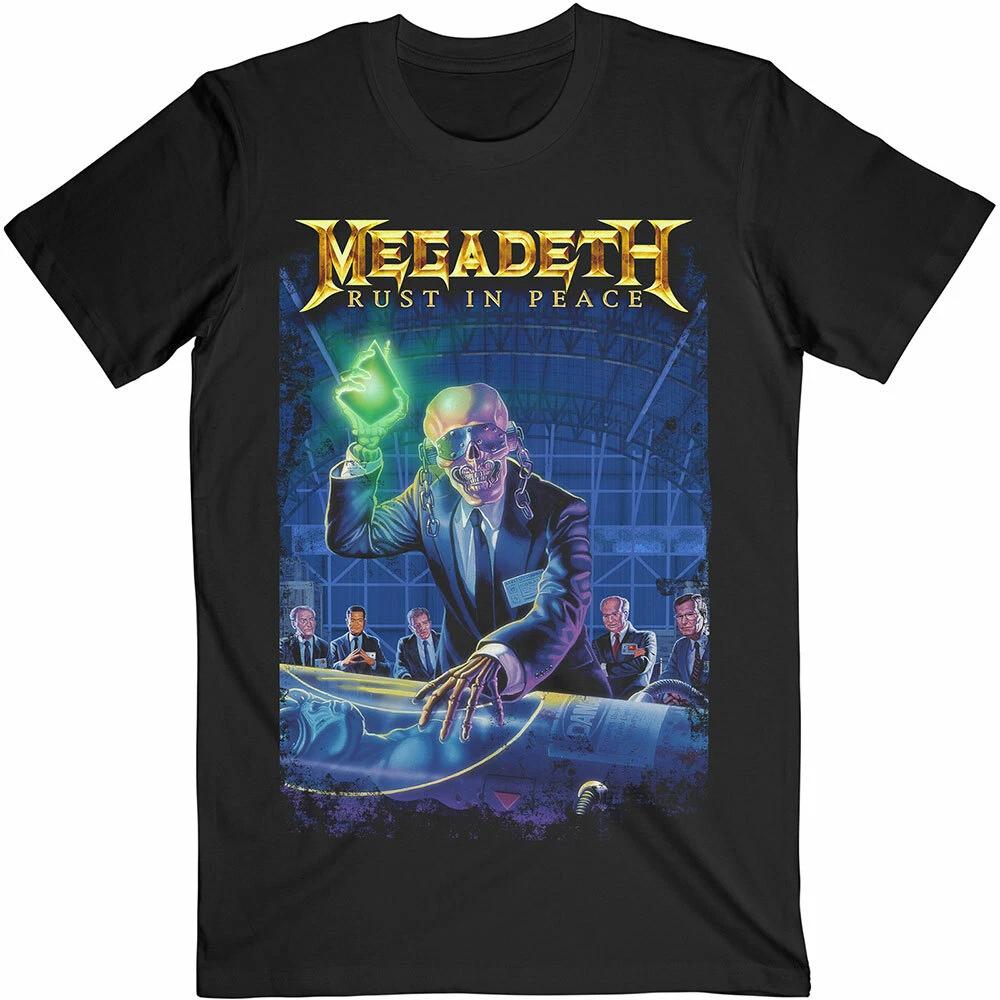 Official Megadeth T Shirt Rust in Peace 30th Anniversary Mens Rock Metal Black 2XL
